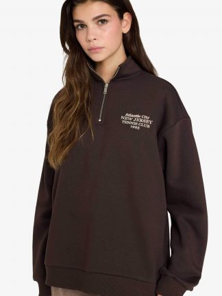 سویشرت زنانه قهوه ای دفکتو تصویر ۱