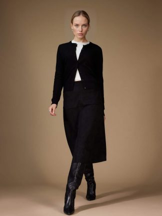 دامن زنانه مشکی دفکتو تصویر ۱