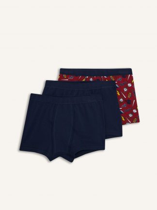 شورت پسرانه زرشکی دفکتو تصویر ۱