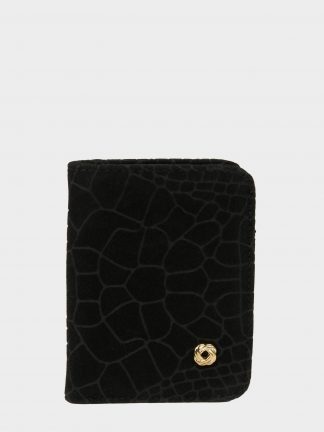 کیف پول زنانه مشکی دفکتو تصویر ۱