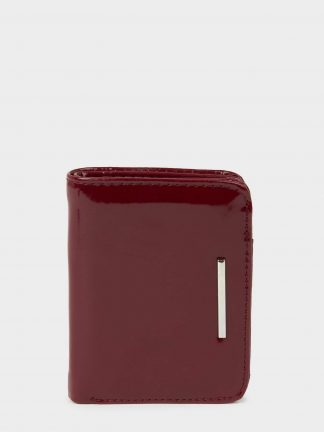 کیف پول زنانه زرشکی دفکتو تصویر ۱