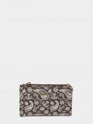 کیف پول زنانه قهوه ای دفکتو تصویر ۱