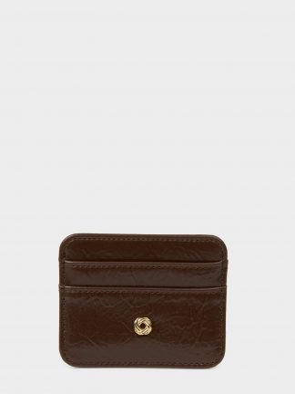 کیف پول و کارت زنانه قهوه ای دفکتو تصویر ۱