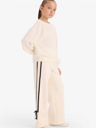 شلوار راحتی دخترانه بژ دفکتو تصویر ۱