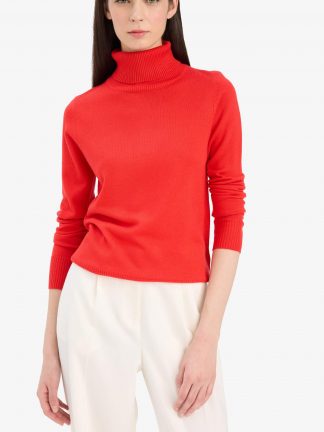 پلیور زنانه قرمز دفکتو تصویر ۱