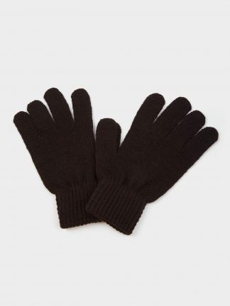 دستکش زنانه قهوه ای دفکتو تصویر ۱