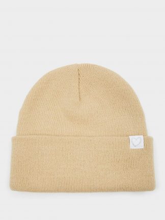 کلاه بافت دخترانه بژ دفکتو تصویر ۱