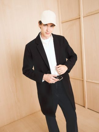 پالتو مردانه مشکی دفکتو تصویر ۱