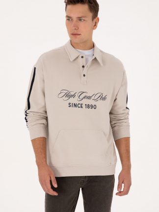 سویشرت مردانه طوسی یو اس پولو