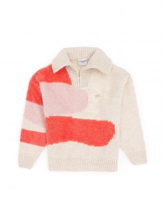 پلیور دخترانه کرم یو اس پولو