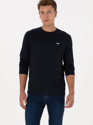 سویشرت مردانه سرمه ای یو اس پولو