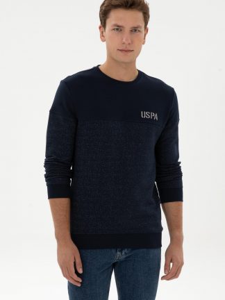 سویشرت مردانه سرمه ای یو اس پولو