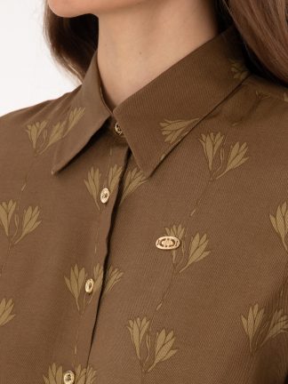 شومیز زنانه خاکی روشن یو اس پولو