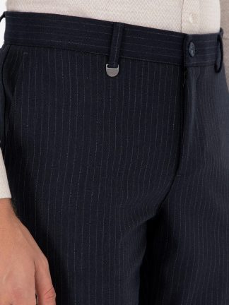 شلوار پارچه ای مردانه سرمه ای پیرکاردین