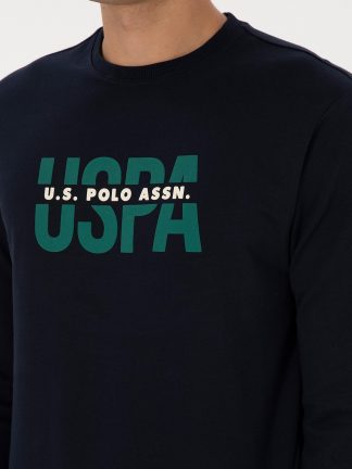 سویشرت مردانه سرمه ای یو اس پولو