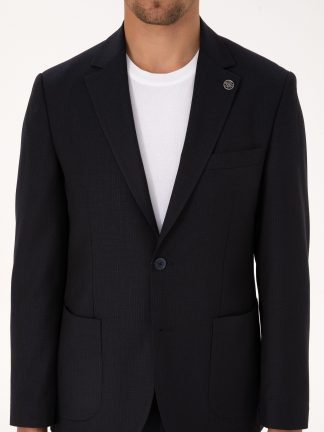 کت و شلوار مردانه سرمه ای پیرکاردین