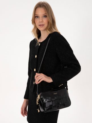 کیف دوشی زنانه مشکی پیرکاردین