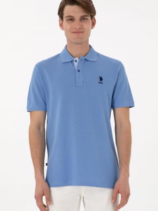 پولوشرت مردانه آبی تیره یو اس پولو