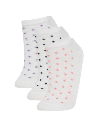 جوراب دخترانه سفید دفکتو تصویر ۱