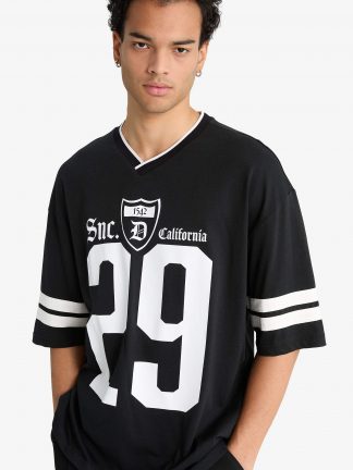 تی شرت مردانه مشکی دفکتو تصویر ۱