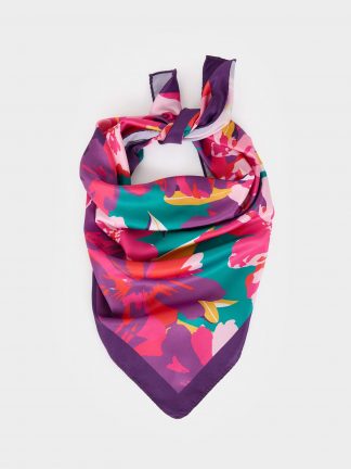 روسری و شال زنانه ارغوانی دفکتو تصویر ۱