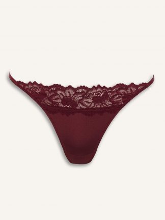 شورت زنانه زرشکی دفکتو تصویر ۱